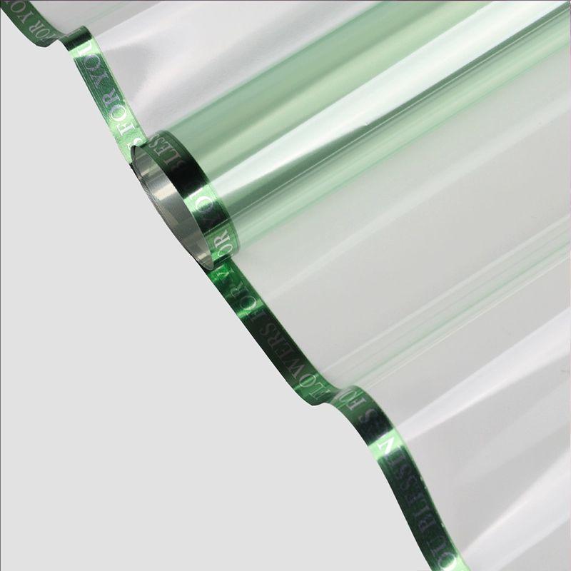 MYHC-73 Spitzen-Glitzerfolie Opp transparente Blumenverpackungsfolie