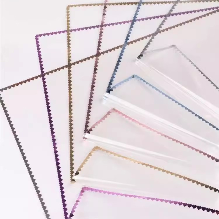 MYHC-73 Spitzen-Glitzerfolie Opp transparente Blumenverpackungsfolie