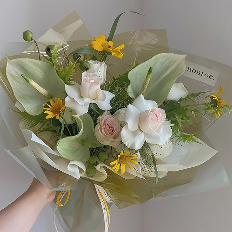 MYHC-74 Jelly Film OPP4.7 Seidentransparentes Blumen-Geschenkpapier