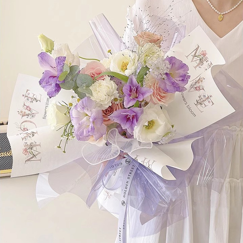 MYHC-74 Jelly Film OPP4.7 Seidentransparentes Blumen-Geschenkpapier
