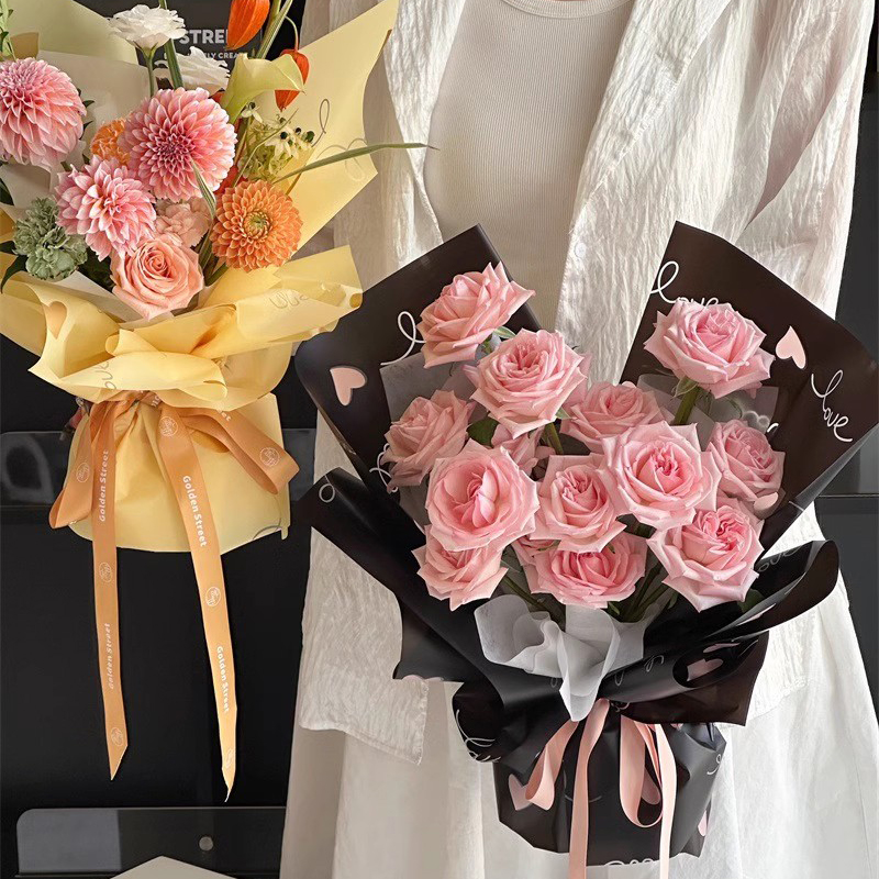 MYHC-75 6 Farben 57×57cm (±2cm) Matte Blumenverpackungsfolie