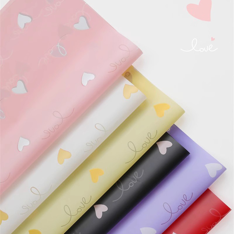 MYHC-75 6 Farben 57×57cm (±2cm) Matte Blumenverpackungsfolie