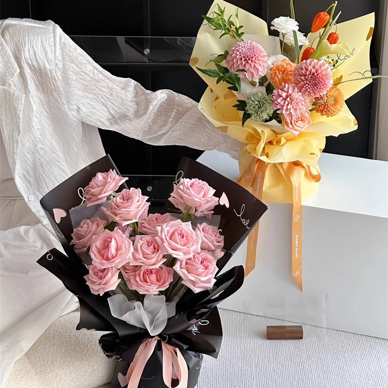 MYHC-75 6 Farben 57×57cm (±2cm) Matte Blumenverpackungsfolie