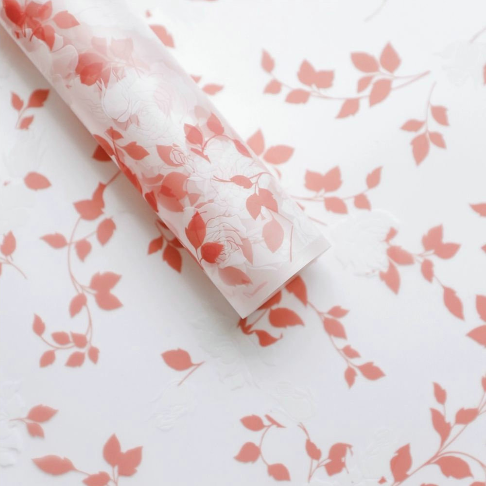 MYHC-79 Rosendruck, zweifarbige, transparente Blumenverpackungsfolie