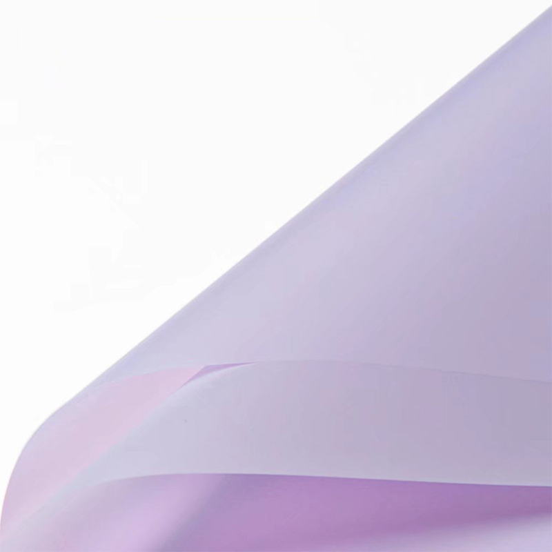 Mattes, einfarbiges, durchscheinendes Blumen-Geschenkpapier