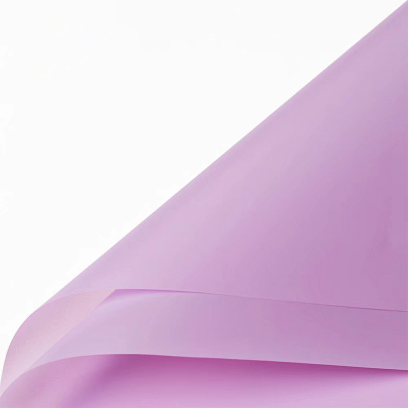 Mattes, einfarbiges, durchscheinendes Blumen-Geschenkpapier