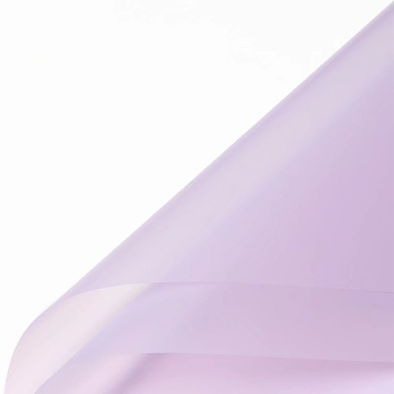 Mattes, einfarbiges, durchscheinendes Blumen-Geschenkpapier