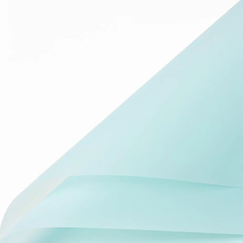 Mattes, einfarbiges, durchscheinendes Blumen-Geschenkpapier