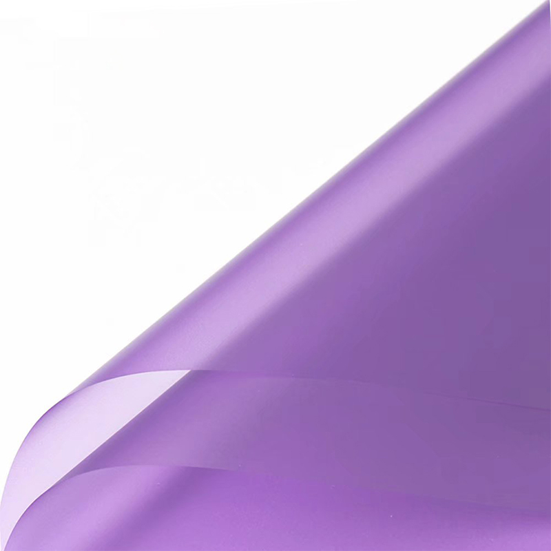 Mattes, einfarbiges, durchscheinendes Blumen-Geschenkpapier