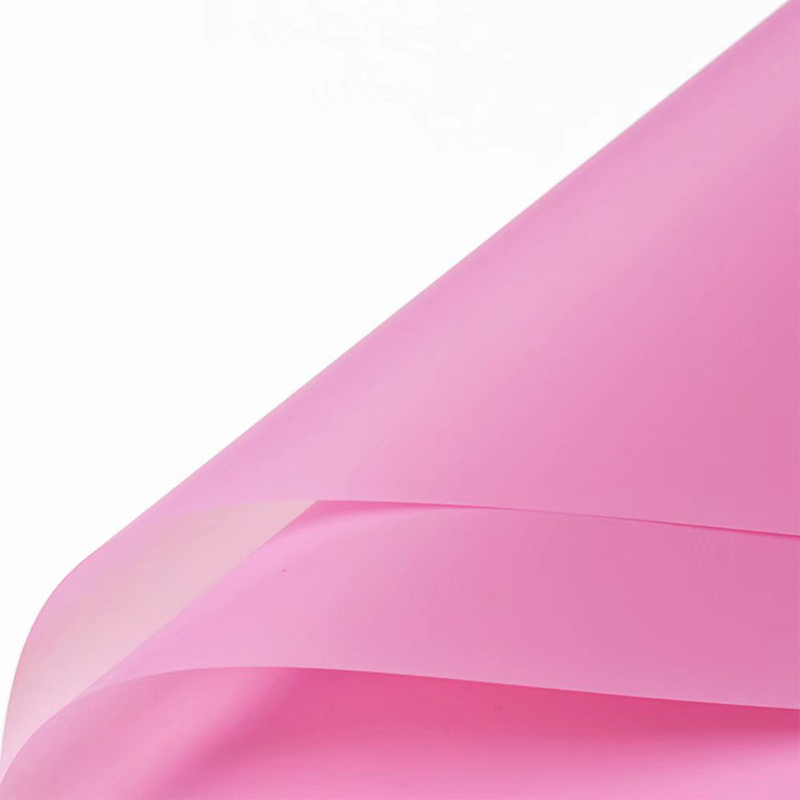 Mattes, einfarbiges, durchscheinendes Blumen-Geschenkpapier