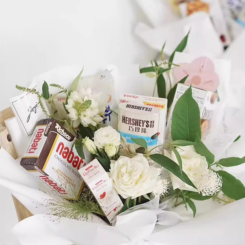 Mattes, einfarbiges, durchscheinendes Blumen-Geschenkpapier