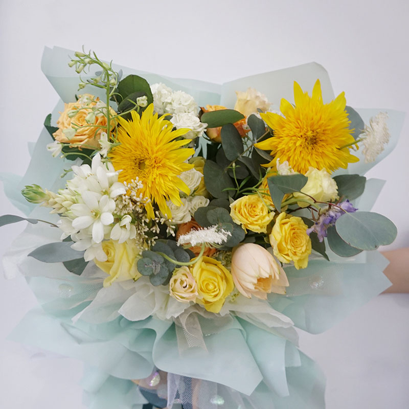 Mattes, einfarbiges, durchscheinendes Blumen-Geschenkpapier