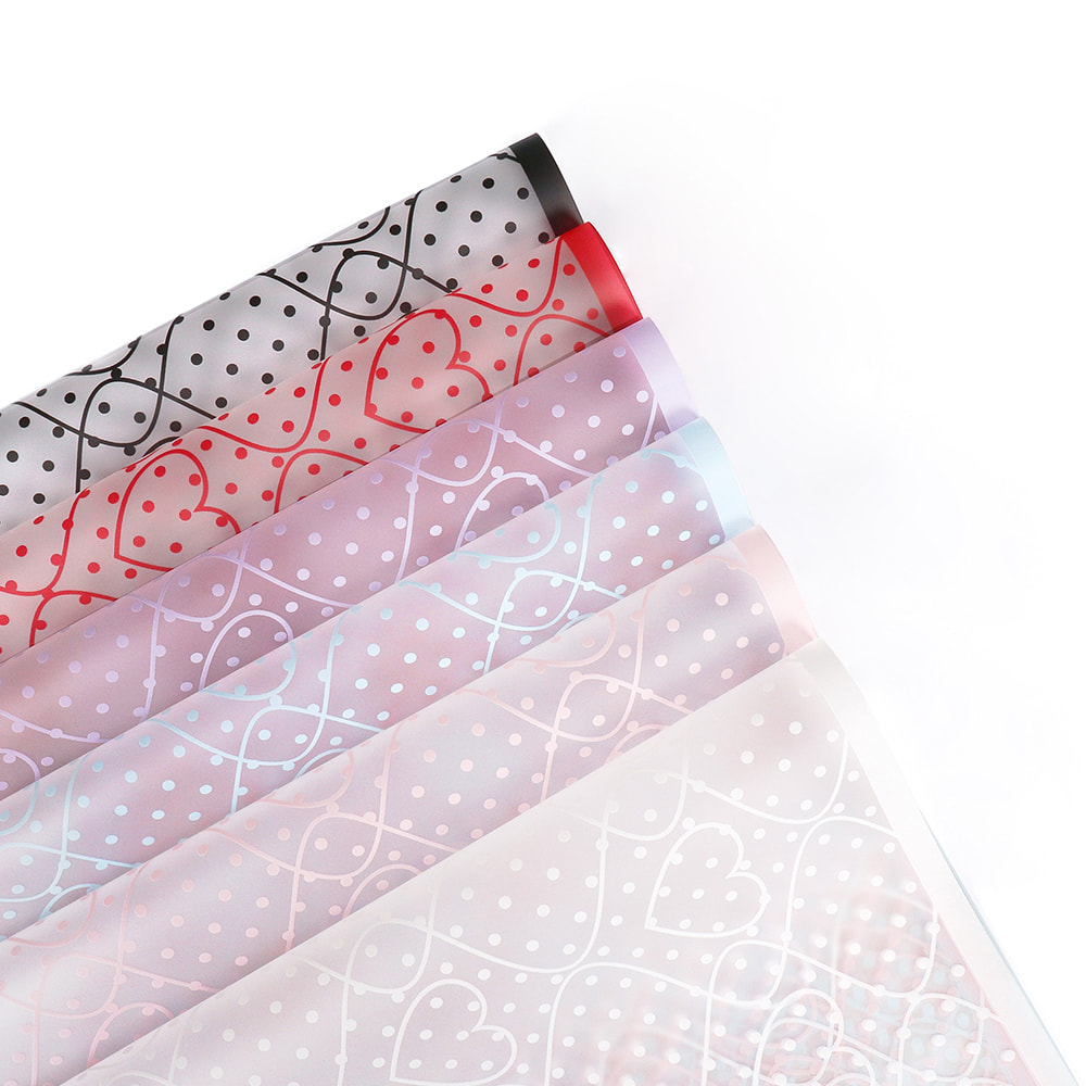 Blumen-Geschenkpapier mit glatter Struktur