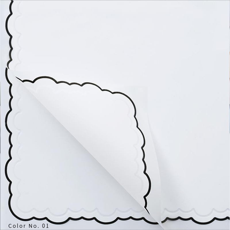 Blumen-Geschenkpapier aus Blütenblatt-Gelee-Folie