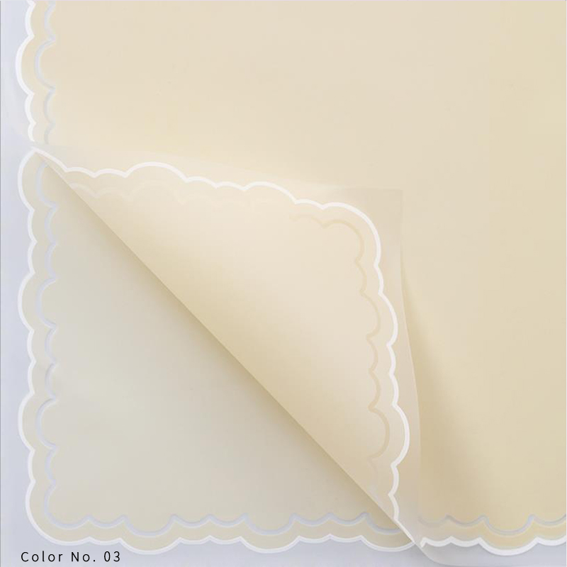 Blumen-Geschenkpapier aus Blütenblatt-Gelee-Folie