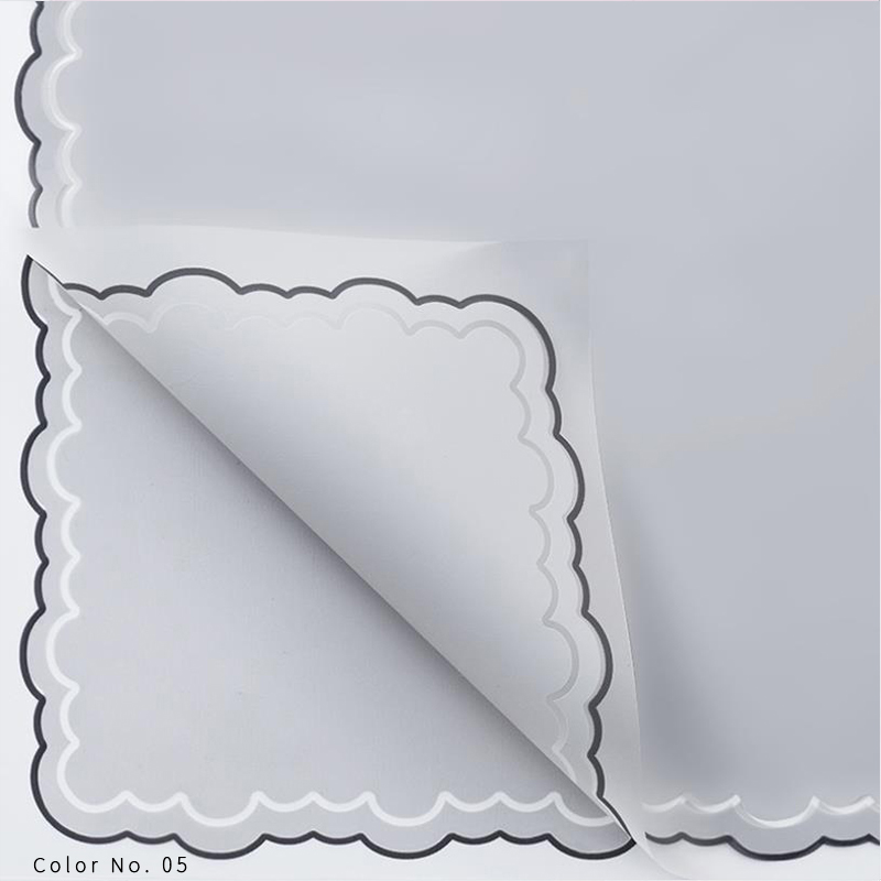Blumen-Geschenkpapier aus Blütenblatt-Gelee-Folie