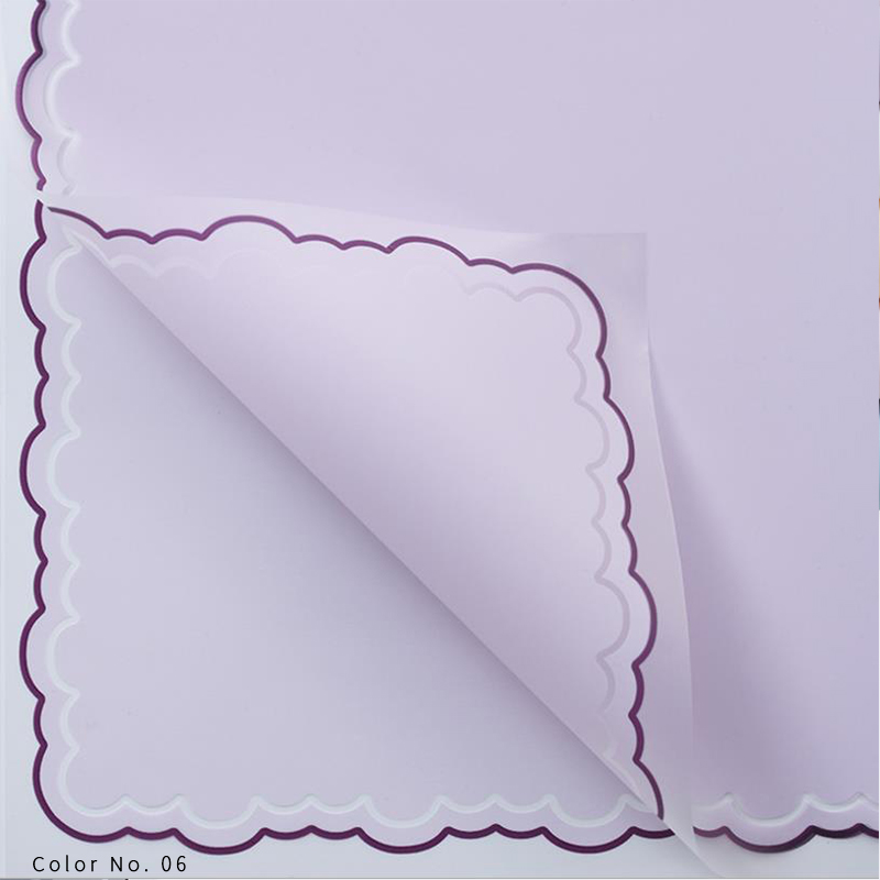 Blumen-Geschenkpapier aus Blütenblatt-Gelee-Folie