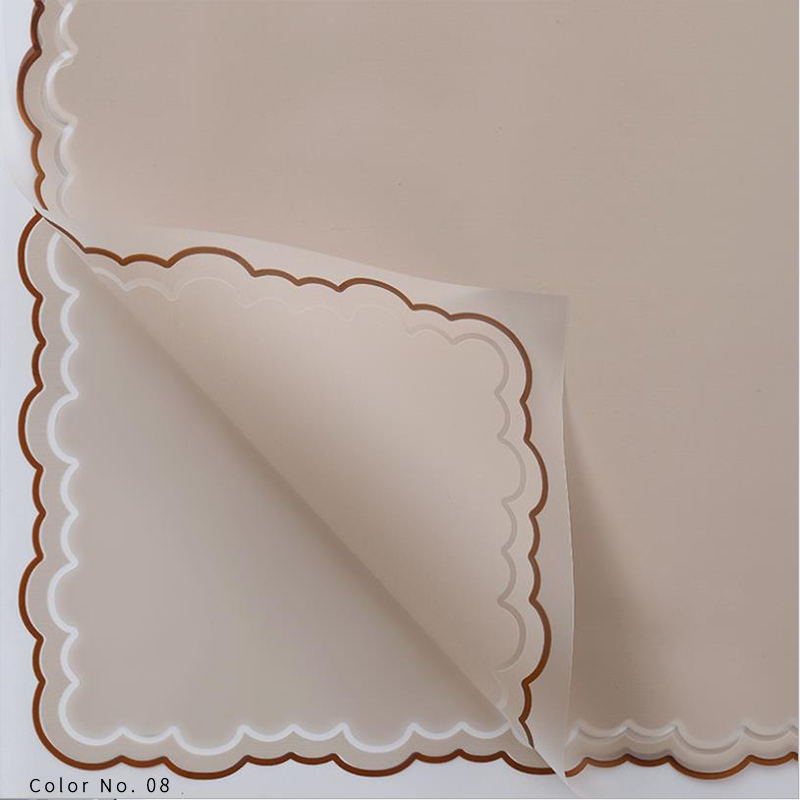 Blumen-Geschenkpapier aus Blütenblatt-Gelee-Folie