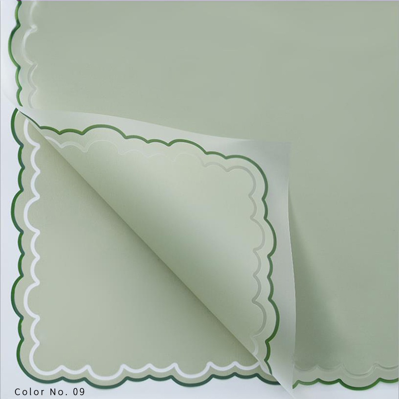 Blumen-Geschenkpapier aus Blütenblatt-Gelee-Folie
