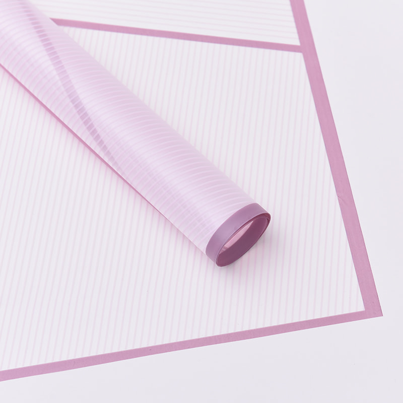 Gestreiftes Blumen-Geschenkpapier