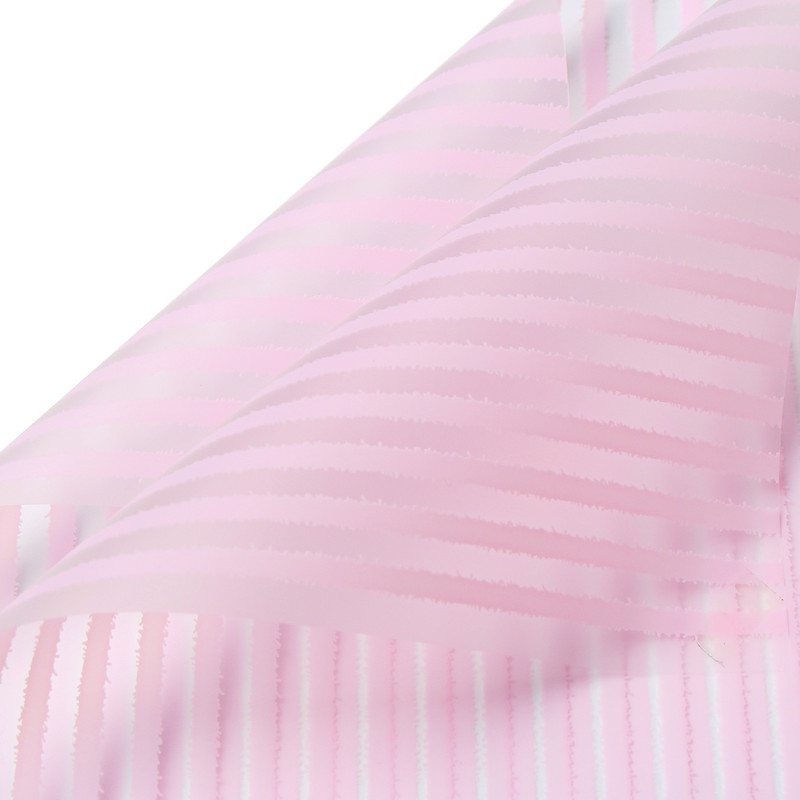 Gestreiftes, mattes Blumen-Geschenkpapier