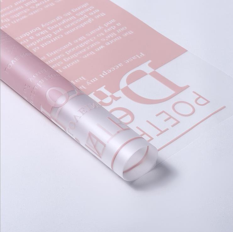 Frosted Jelly Flower Wrap-Folie