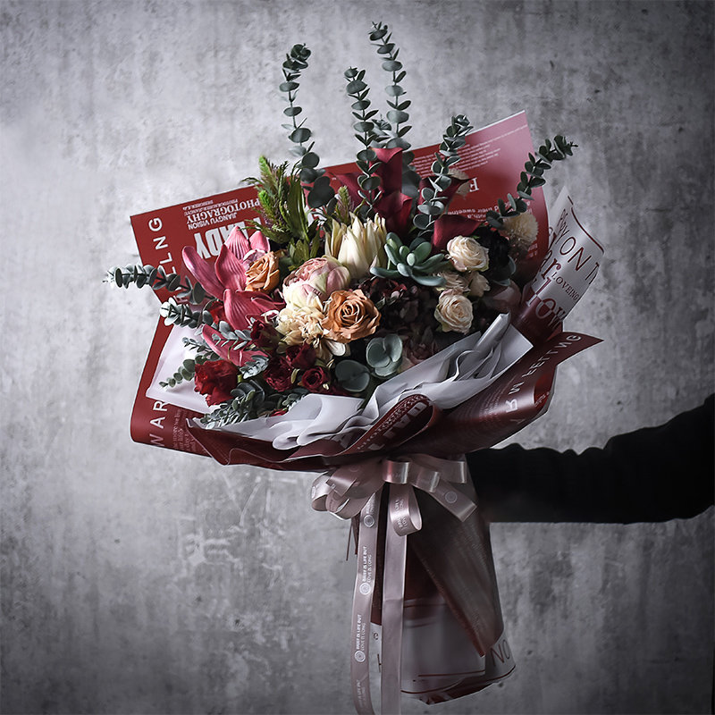Frosted Jelly Flower Wrap-Folie