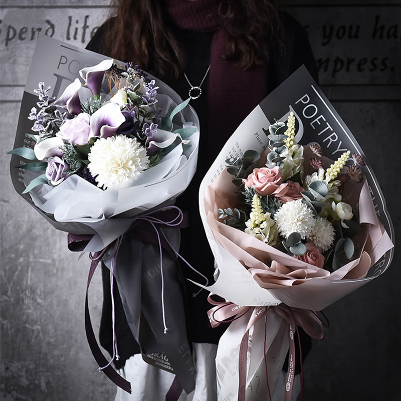 Frosted Jelly Flower Wrap-Folie