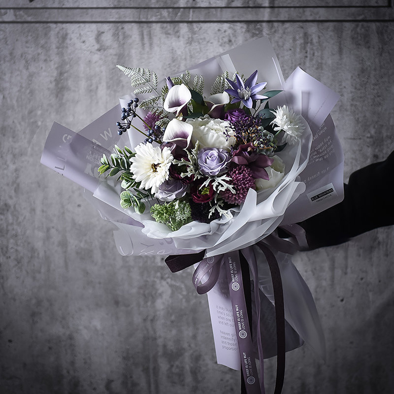 Frosted Jelly Flower Wrap-Folie