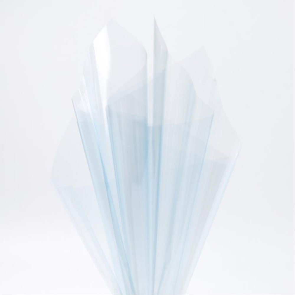 Wasserfestes, transparentes Blumen-Geschenkpapier aus Kristallglas