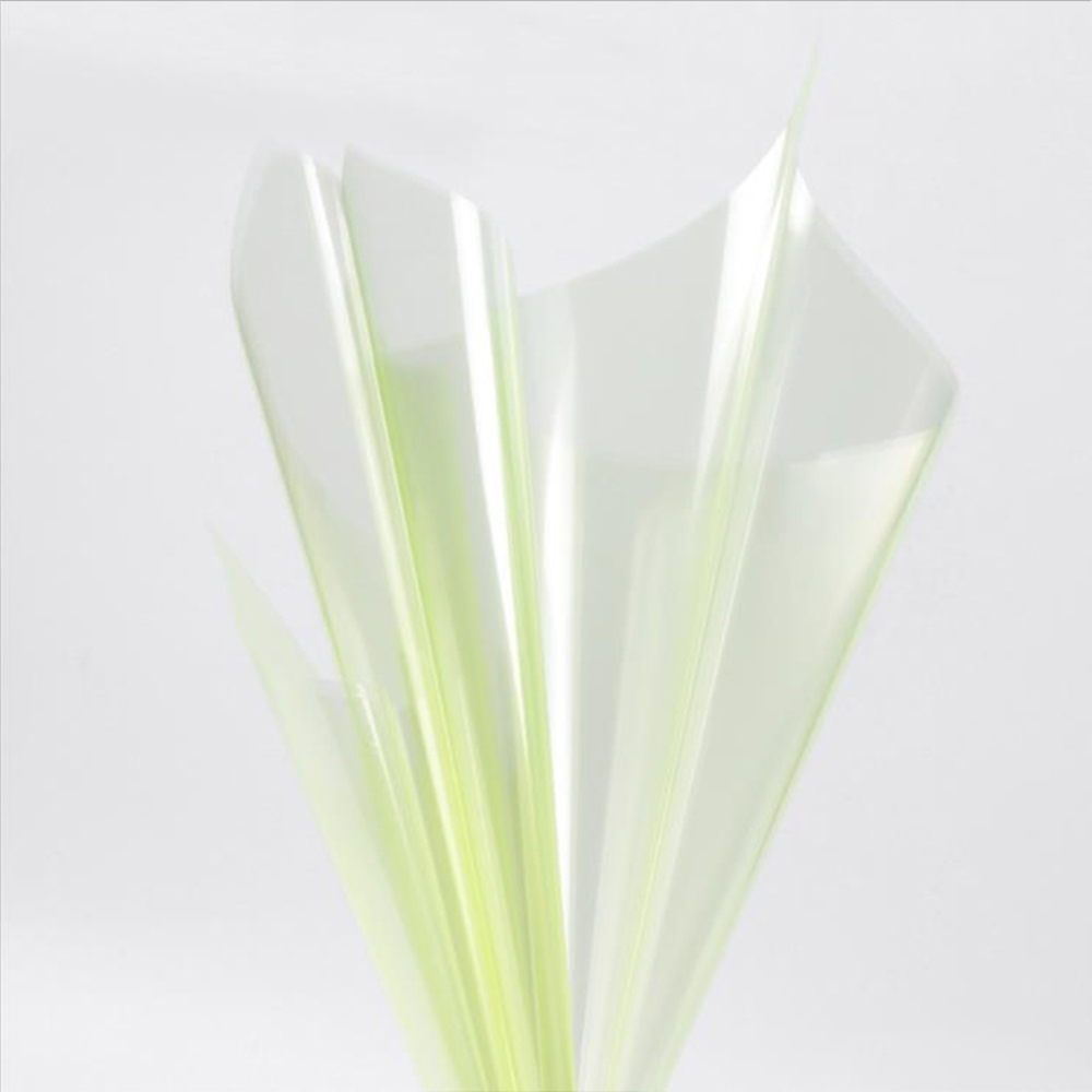 Wasserfestes, transparentes Blumen-Geschenkpapier aus Kristallglas