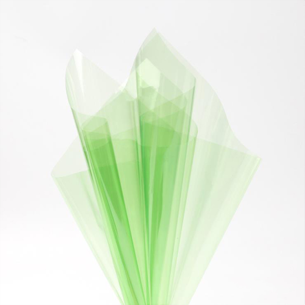 Wasserfestes, transparentes Blumen-Geschenkpapier aus Kristallglas