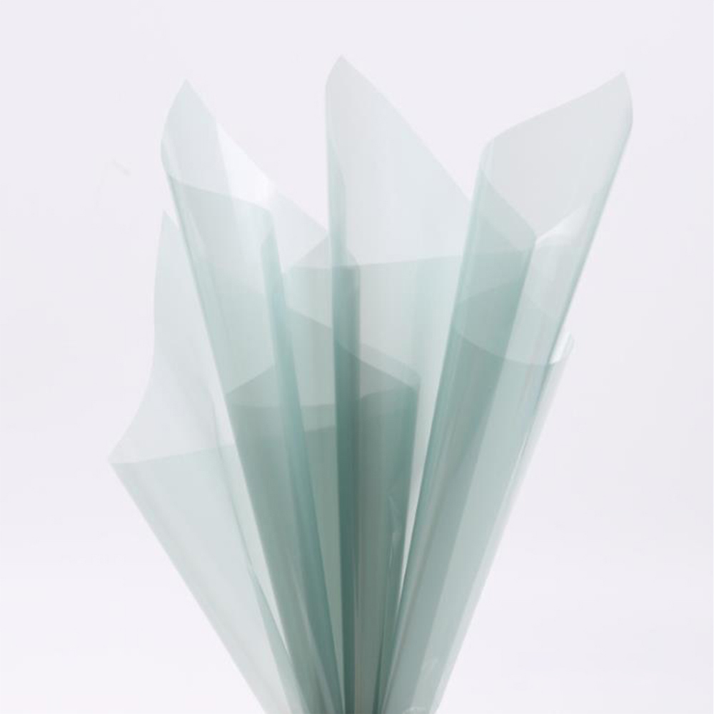 Wasserfestes, transparentes Blumen-Geschenkpapier aus Kristallglas