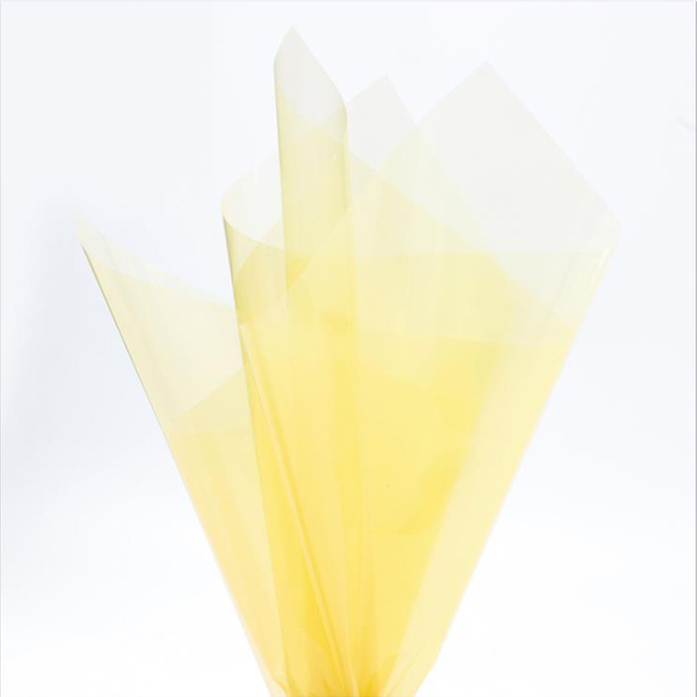 Wasserfestes, transparentes Blumen-Geschenkpapier aus Kristallglas