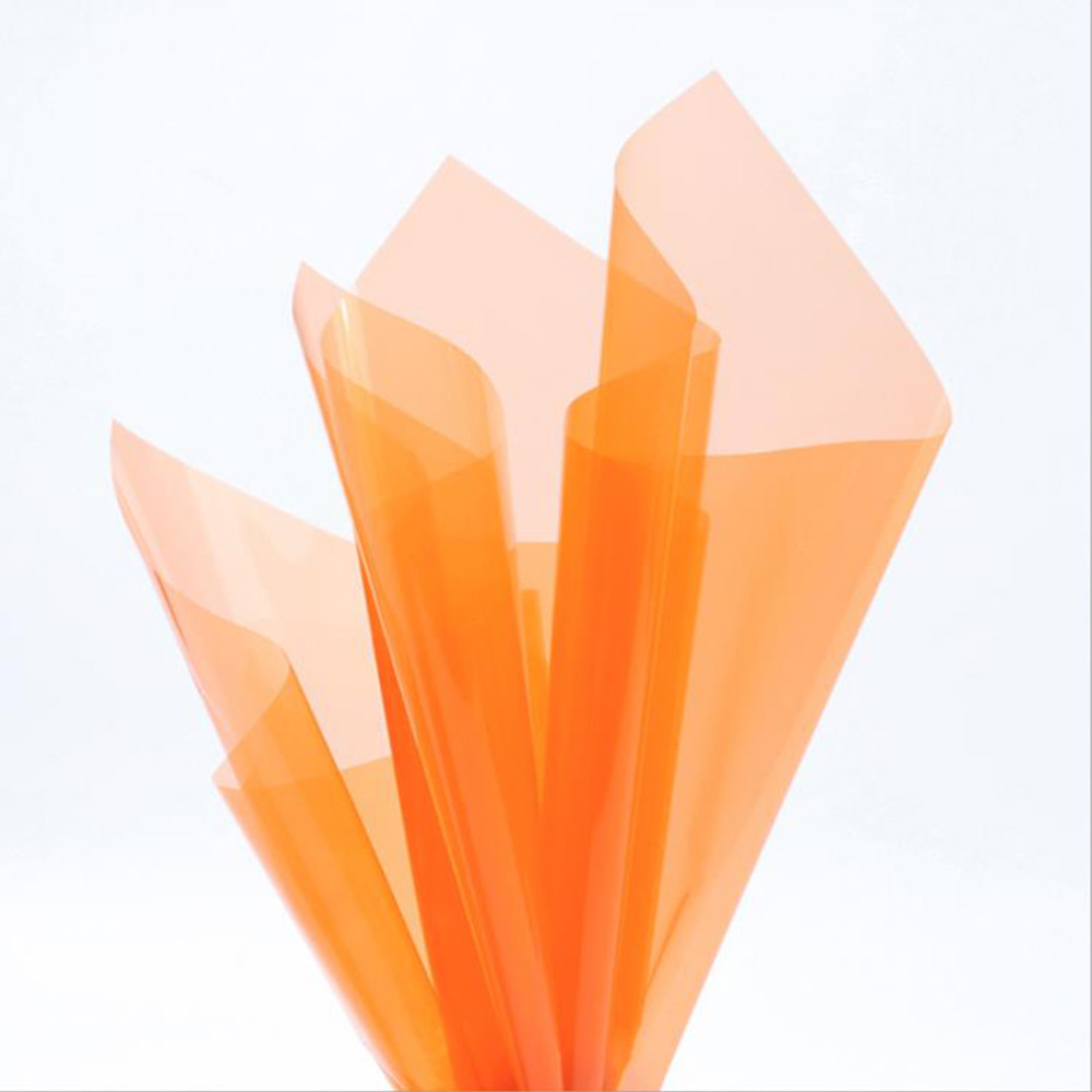 Wasserfestes, transparentes Blumen-Geschenkpapier aus Kristallglas