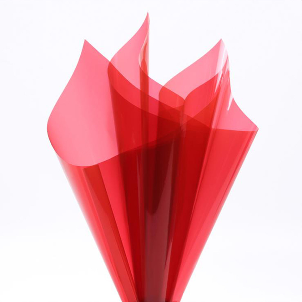 Wasserfestes, transparentes Blumen-Geschenkpapier aus Kristallglas