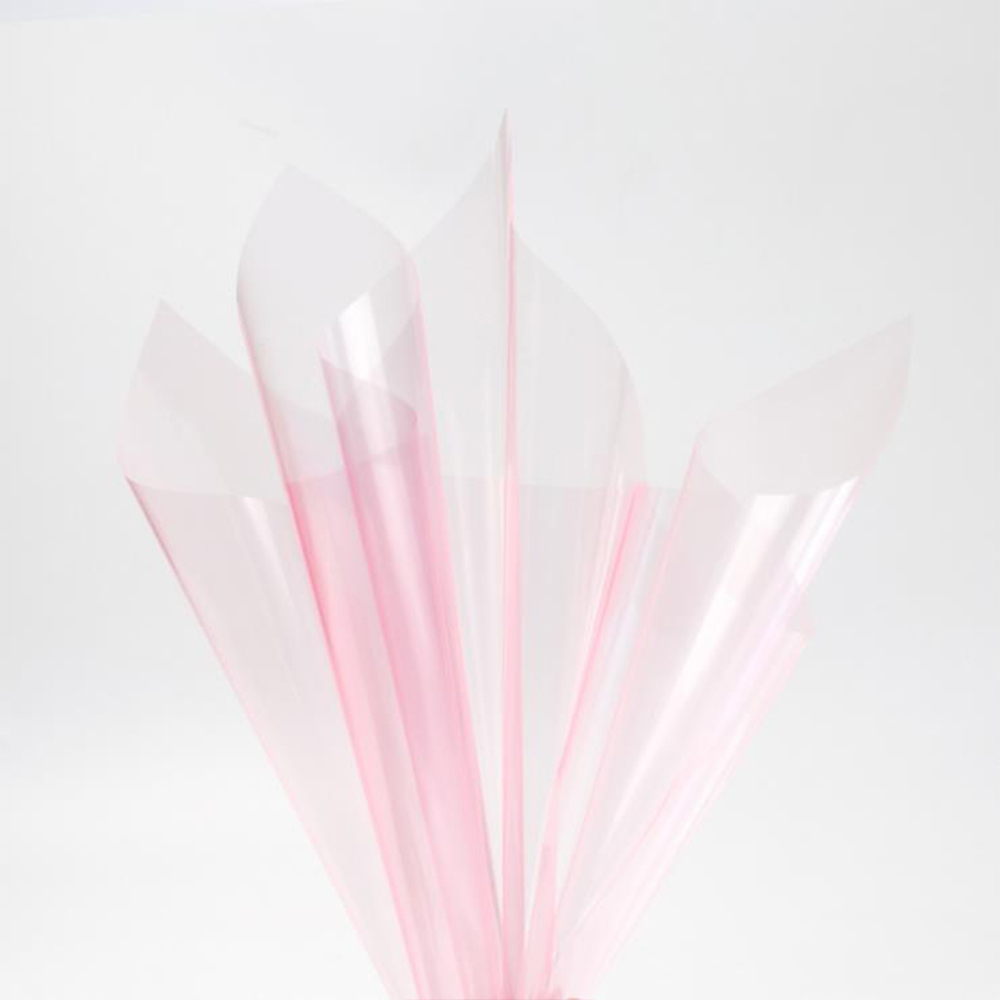 Wasserfestes, transparentes Blumen-Geschenkpapier aus Kristallglas