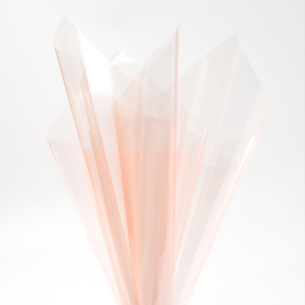 Wasserfestes, transparentes Blumen-Geschenkpapier aus Kristallglas