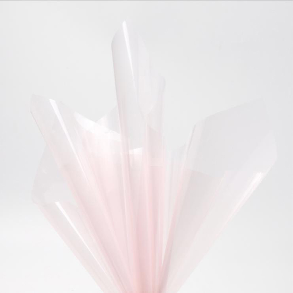 Wasserfestes, transparentes Blumen-Geschenkpapier aus Kristallglas