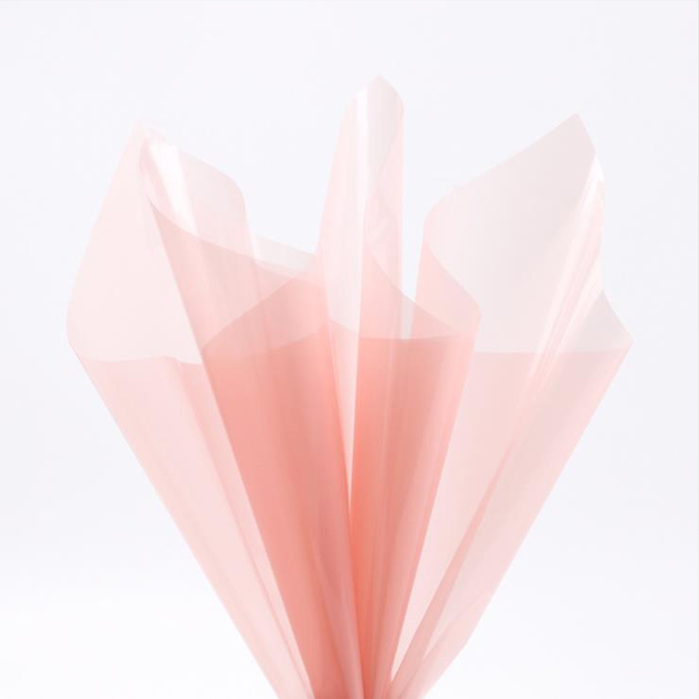 Wasserfestes, transparentes Blumen-Geschenkpapier aus Kristallglas