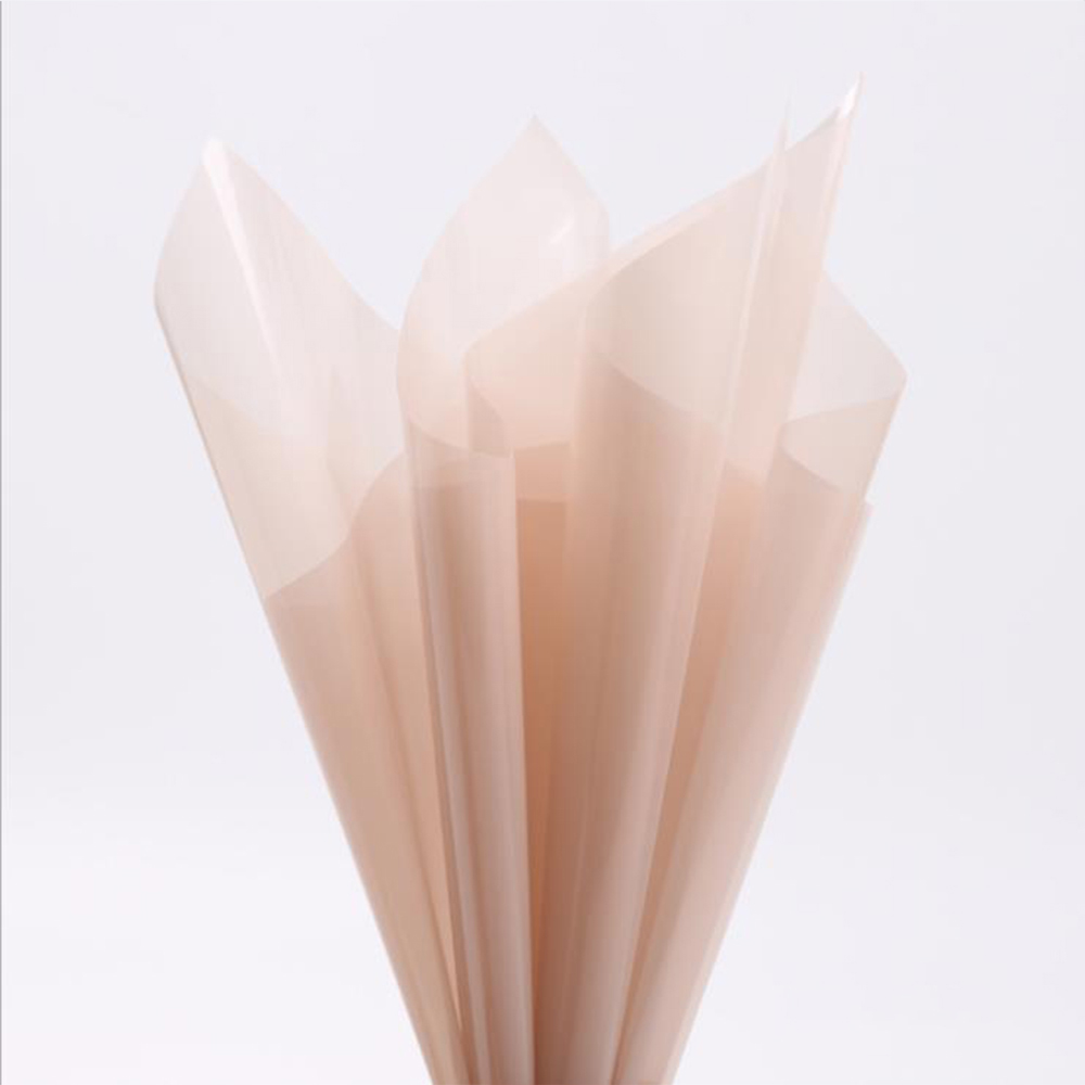 Wasserfestes, transparentes Blumen-Geschenkpapier aus Kristallglas