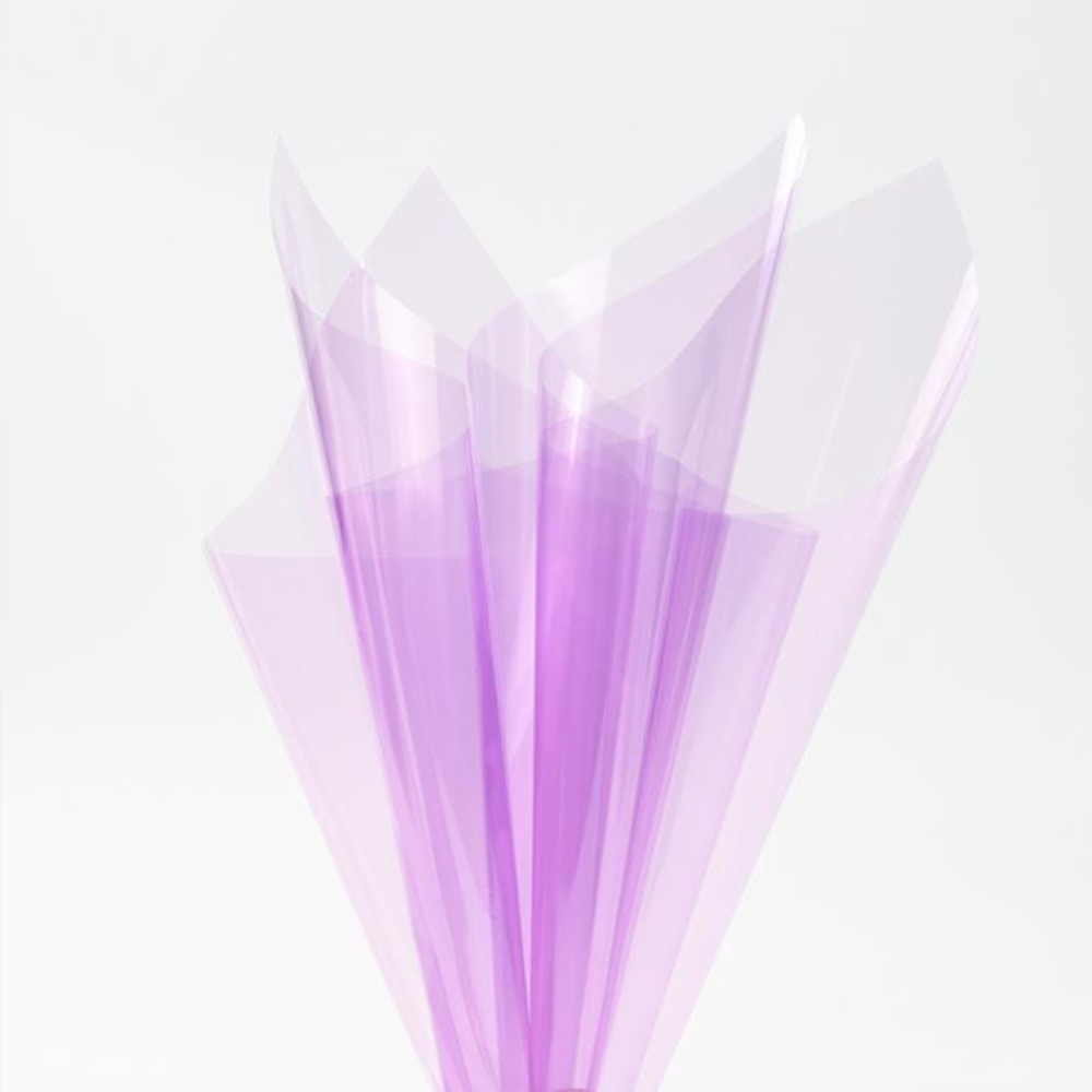 Wasserfestes, transparentes Blumen-Geschenkpapier aus Kristallglas
