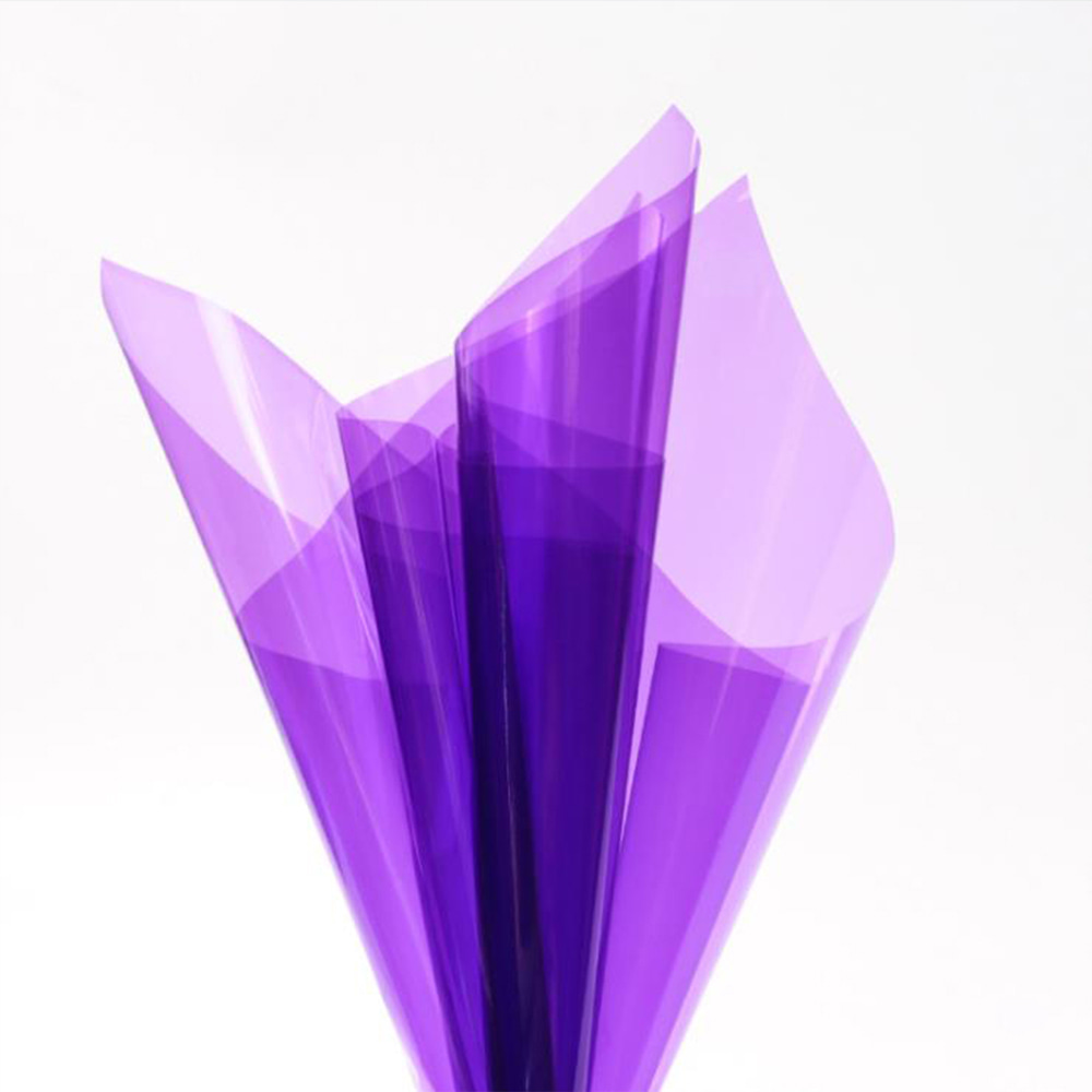 Wasserfestes, transparentes Blumen-Geschenkpapier aus Kristallglas