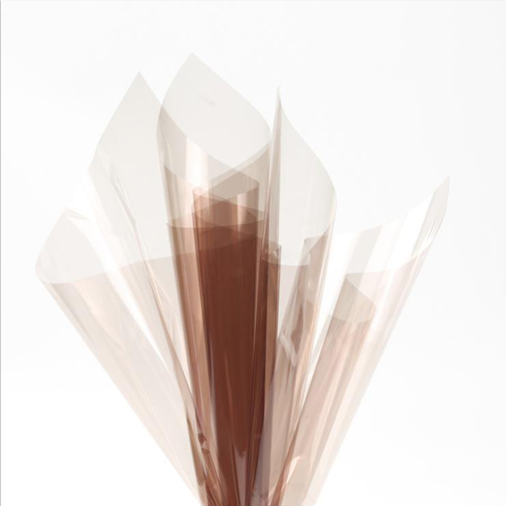Wasserfestes, transparentes Blumen-Geschenkpapier aus Kristallglas