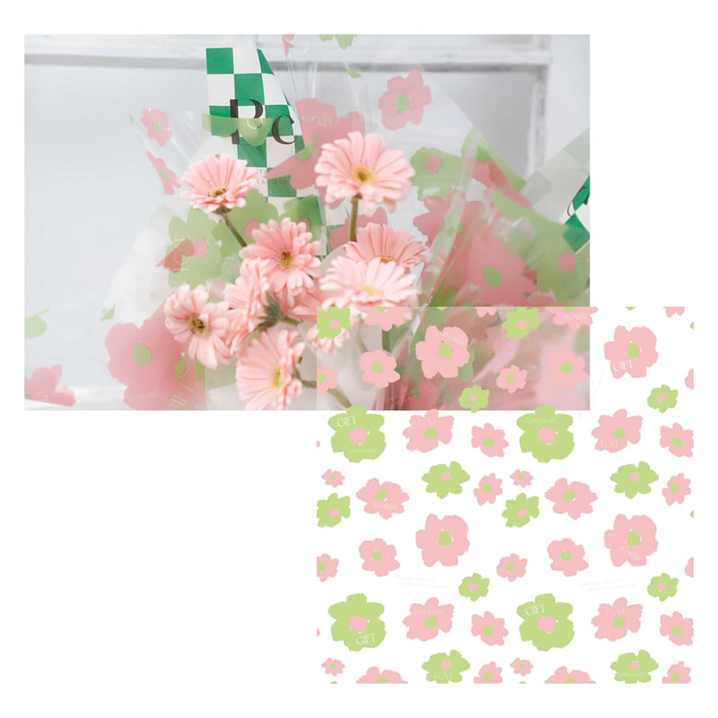 58 x 58 cm große wasserdichte Blumenwickelrolle aus Kunststoff
