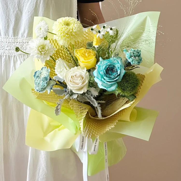 4,5 Mil OPP Blumen-Geschenkpapier