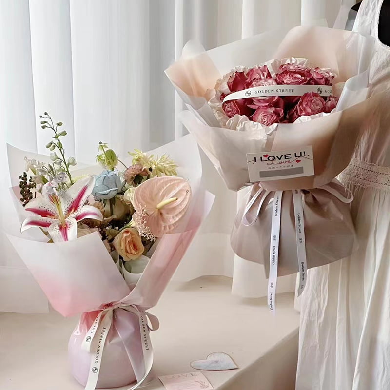 4,5 Mil OPP Blumen-Geschenkpapier