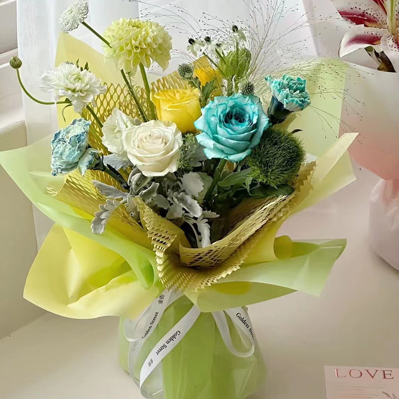 4,5 Mil OPP Blumen-Geschenkpapier