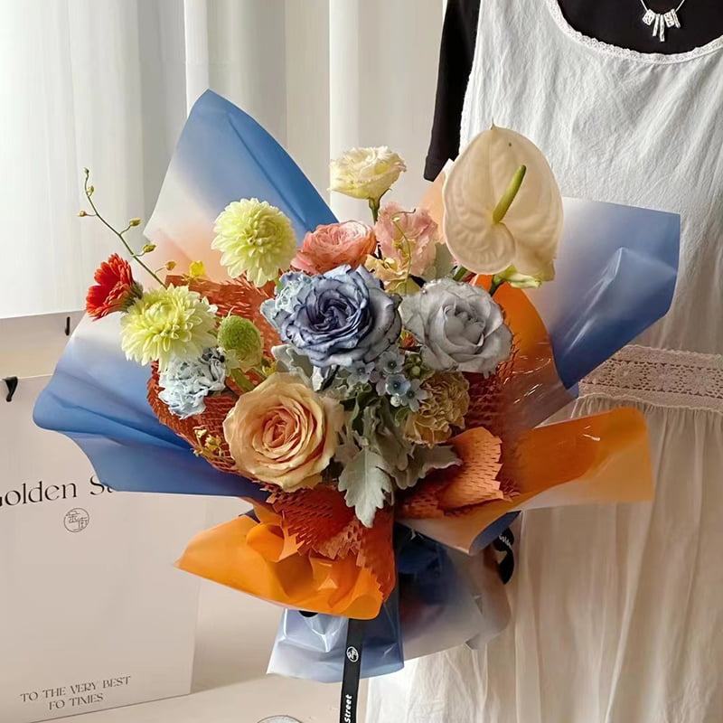 4,5 Mil OPP Blumen-Geschenkpapier