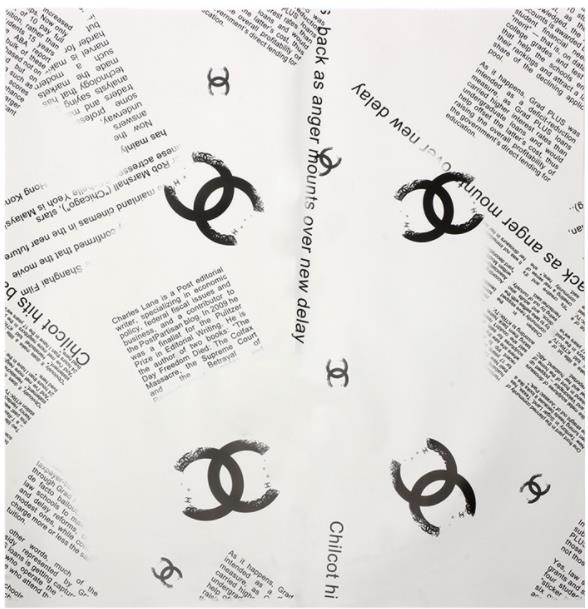 Geschenkpapier der Marke Chanel